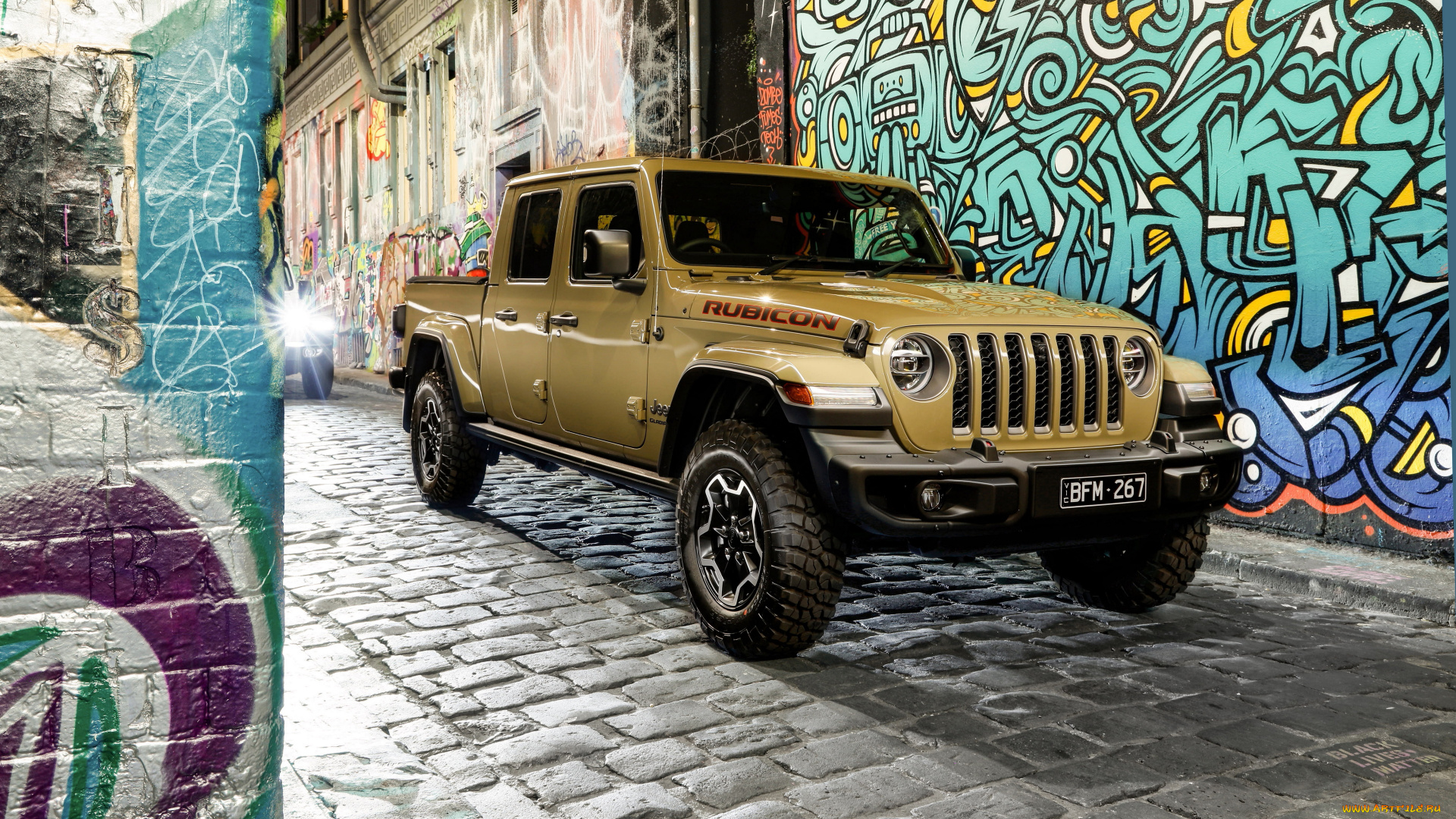 2020, jeep, gladiator, rubicon, автомобили, jeep, граффити, gladiator, rubicon, 2020, джип, внедорожник