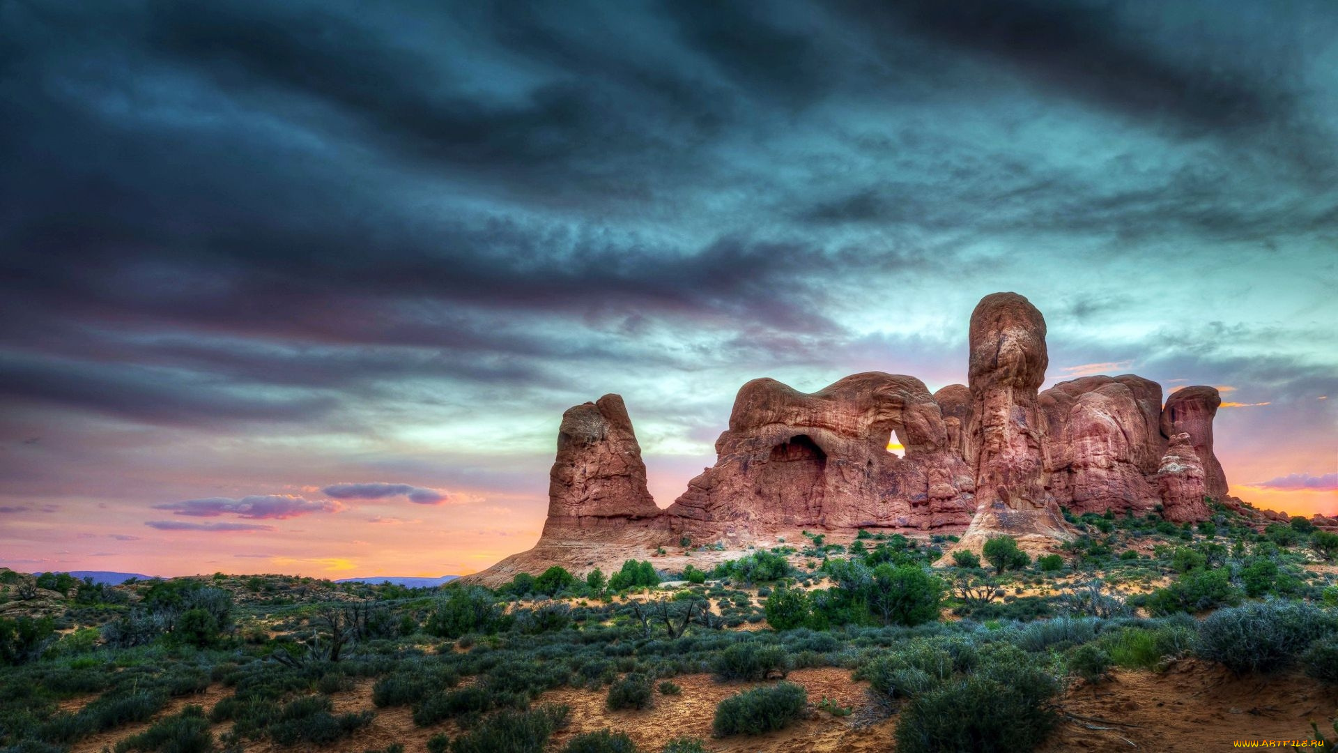 arches, national, park, utah, природа, горы, arches, national, park