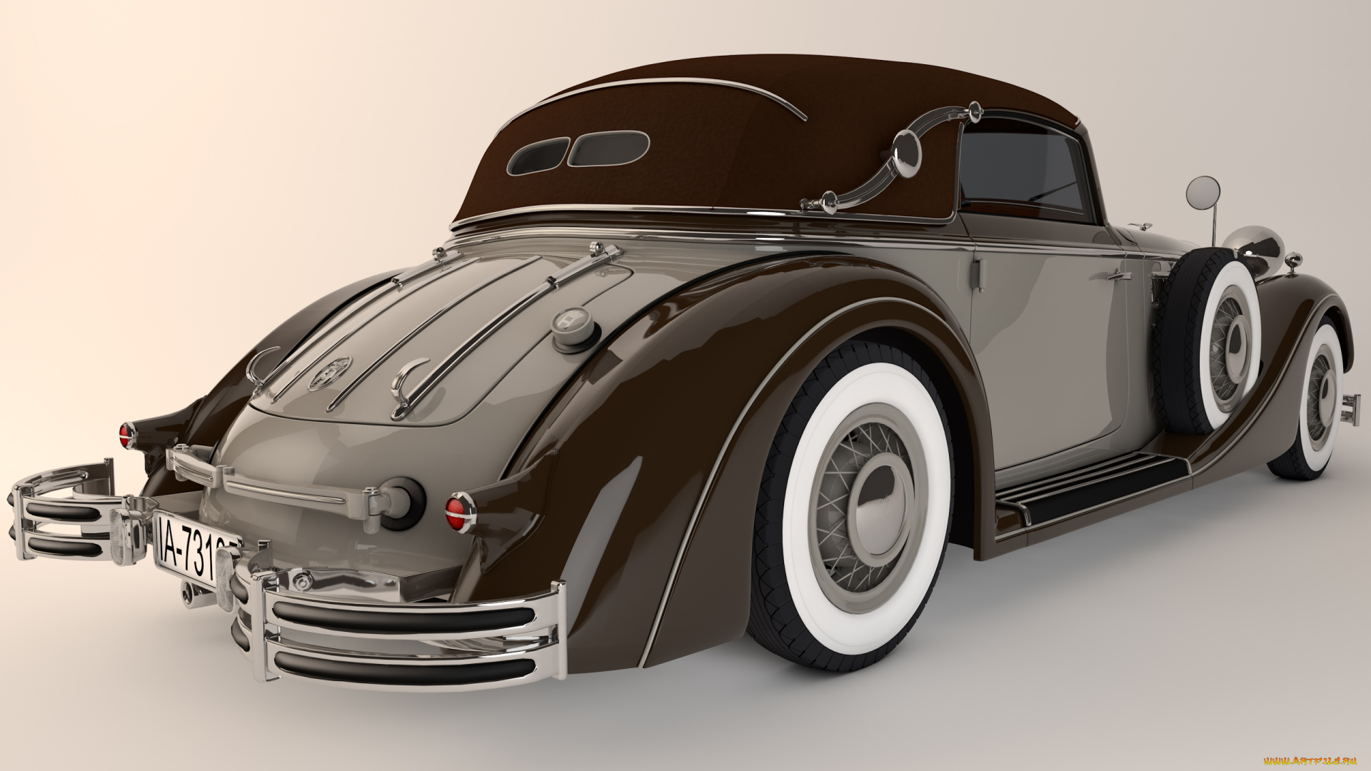 автомобили, 3д, 1937, horch, 853a, sport