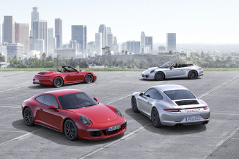 Картинка автомобили porsche красный 2014г 991 coupe gts 911 carrera