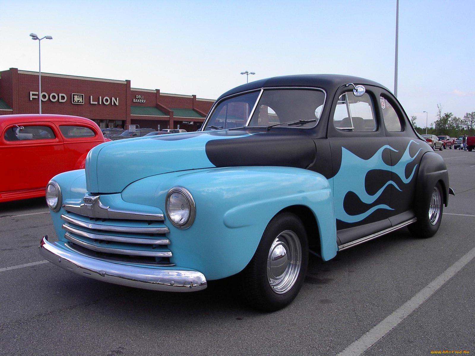 1948, ford, coupe, classic, автомобили