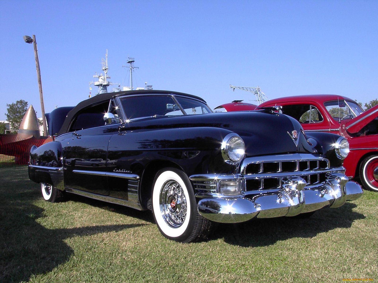 1949, cadillac, convertible, classic, автомобили