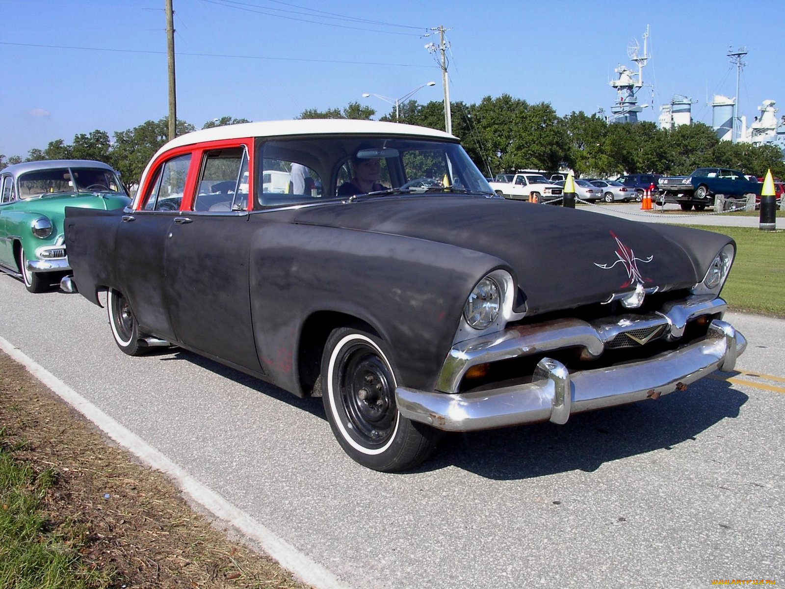 1956, plymouth, hot, rod, classic, автомобили, выставки, уличные, фото