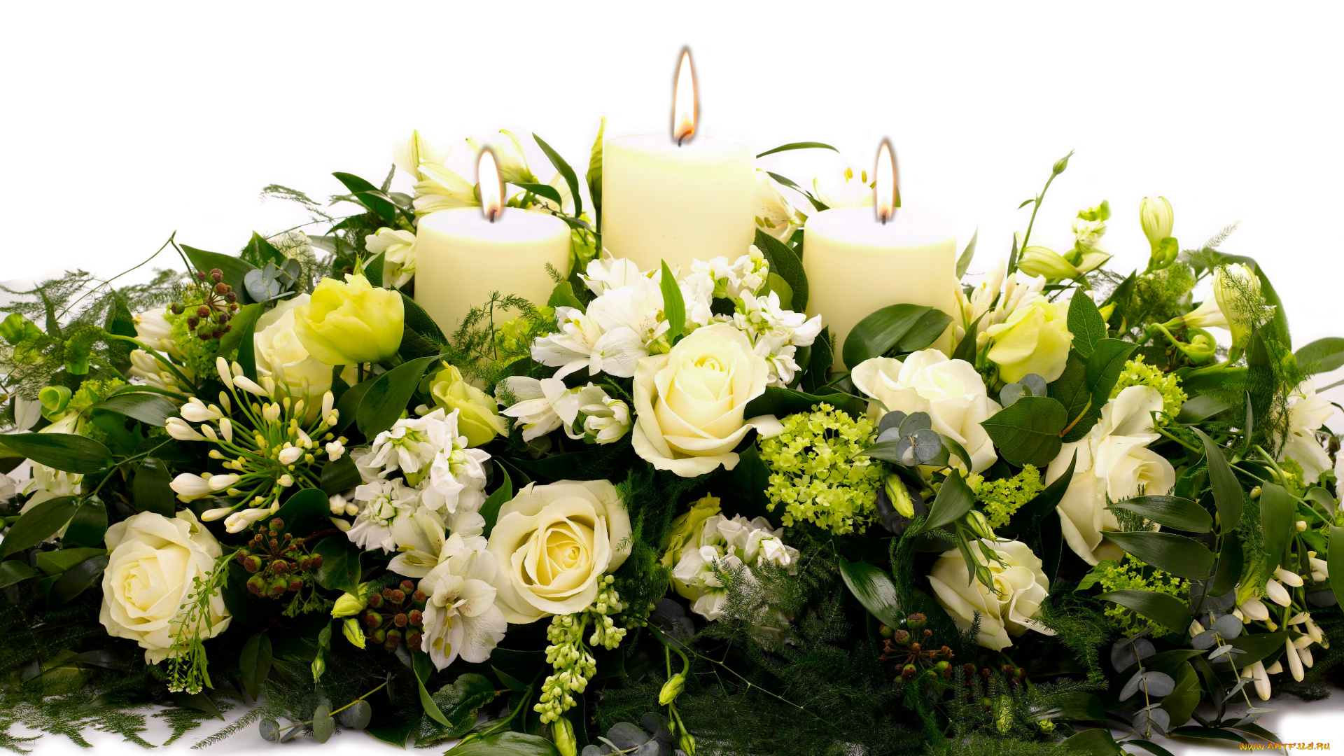 цветы, букеты, композиции, свадьба, свечи, розы
