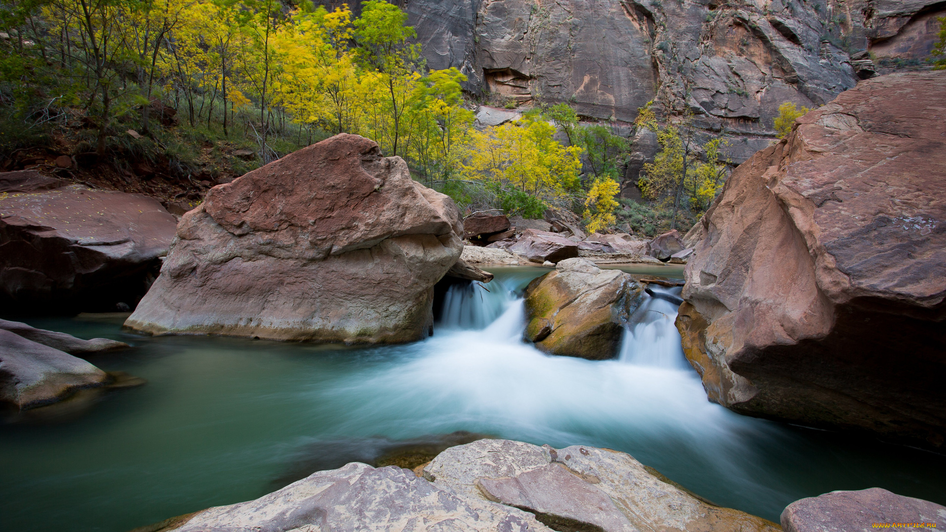 природа, реки, озера, вода, поток