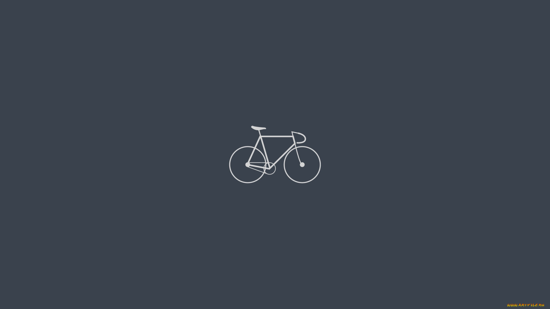 рисованные, минимализм, велосипед