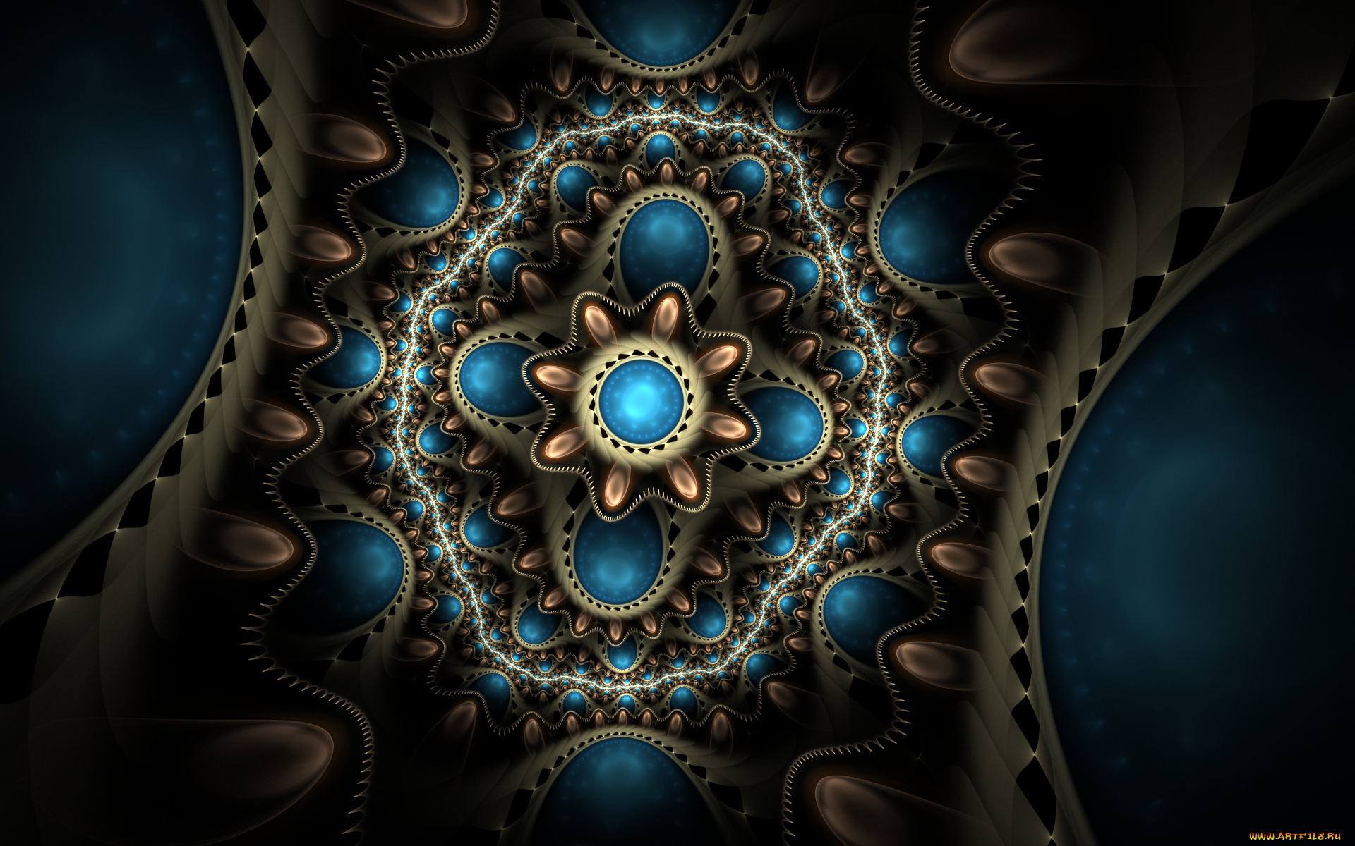 3д, графика, fractal, фракталы, узор, фон, цвета