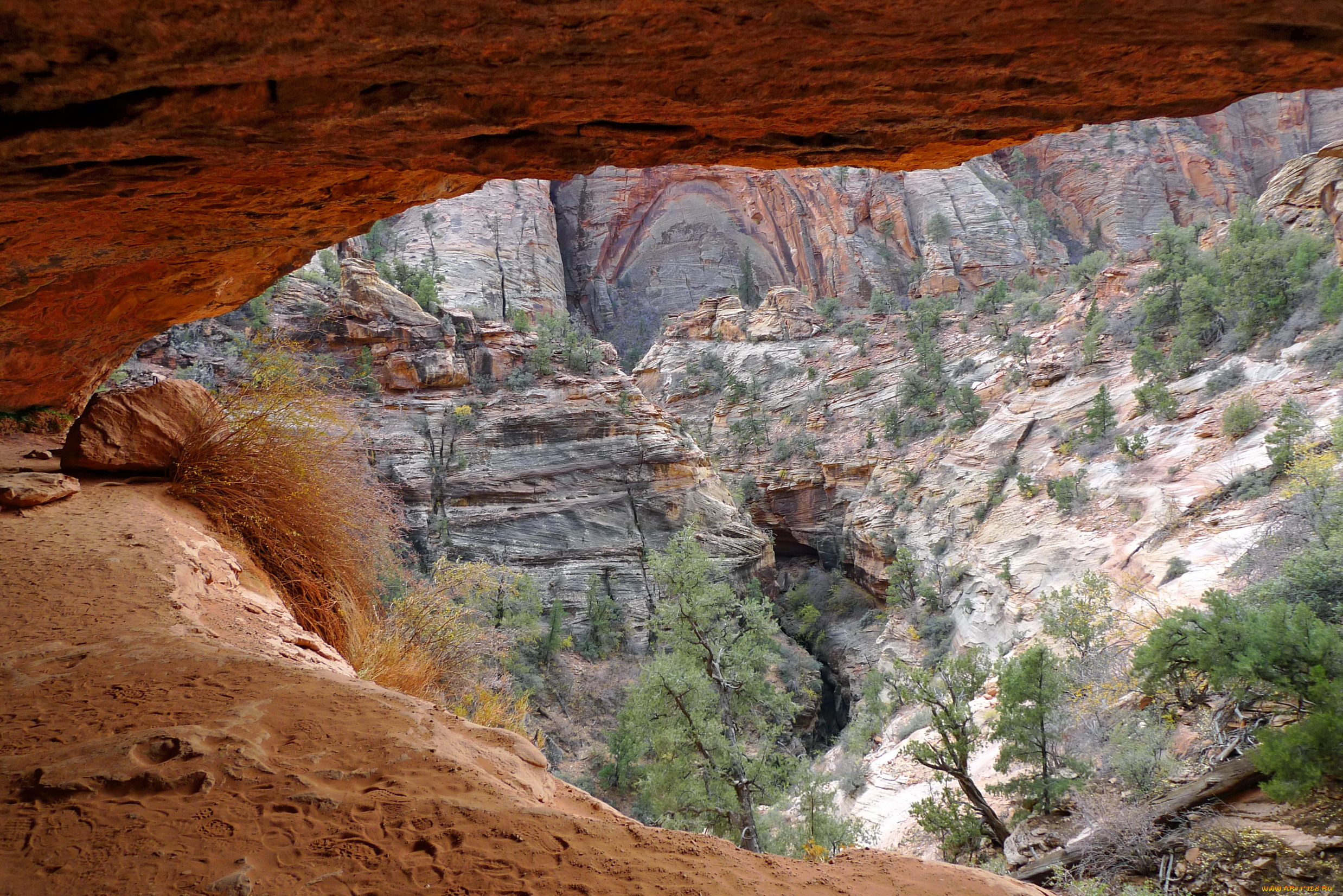 zion, national, park, utah, природа, горы