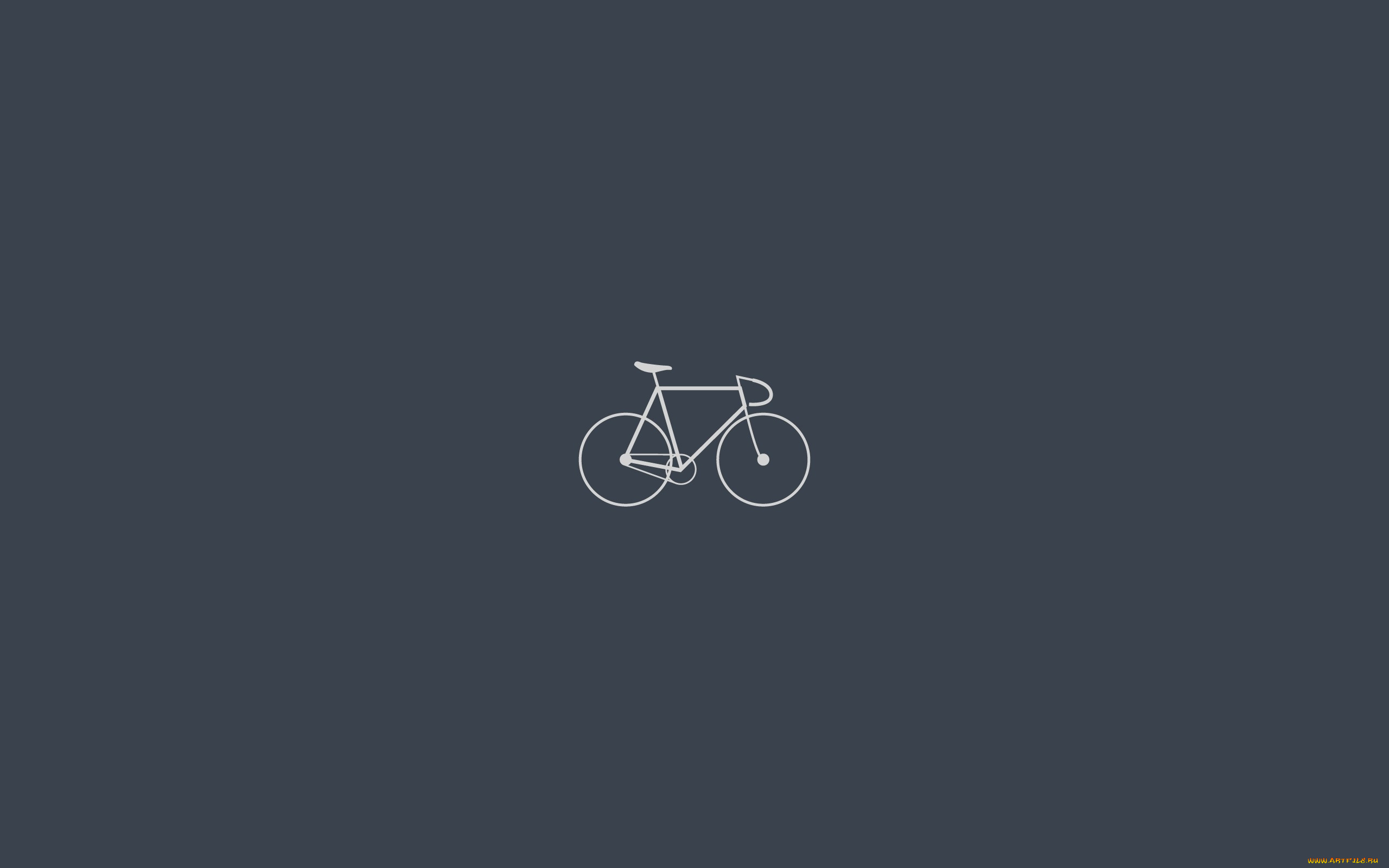 рисованные, минимализм, велосипед