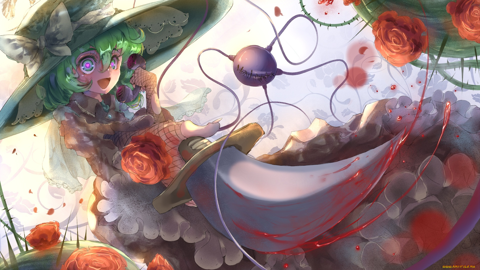 аниме, touhou, komeiji, koishi