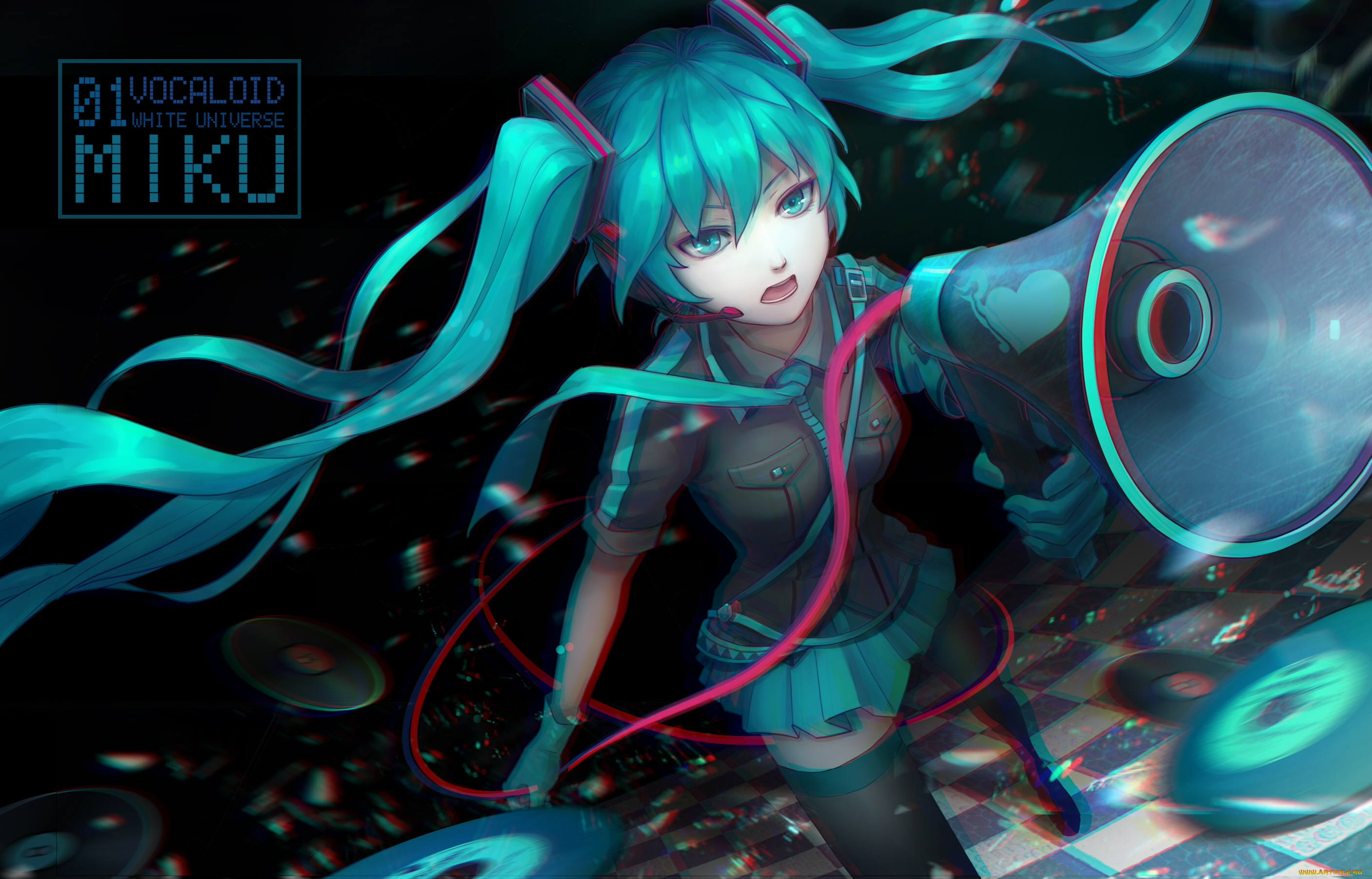 аниме, vocaloid, hatsune, miku