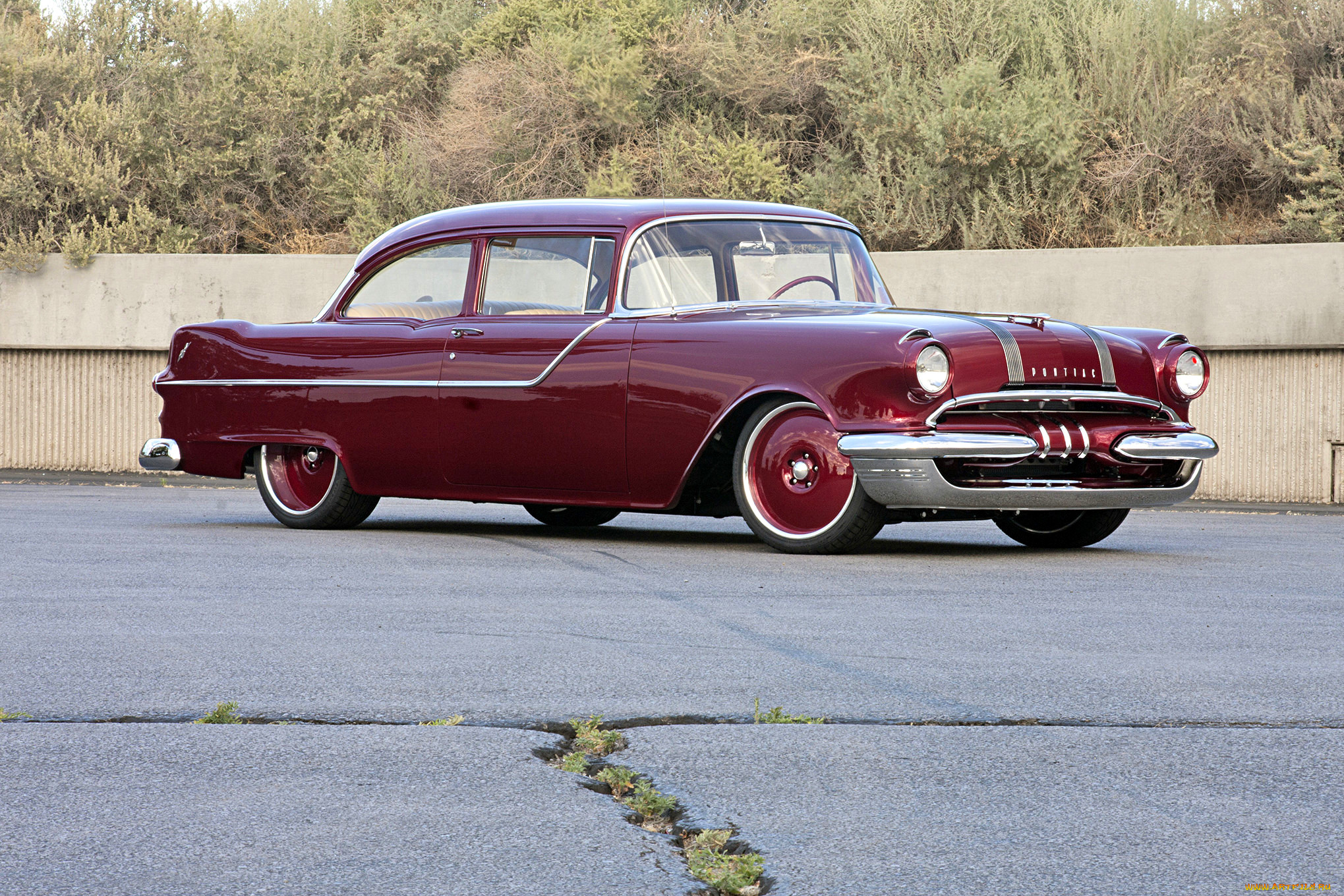 1955-pontiac-chieftain, автомобили, pontiac