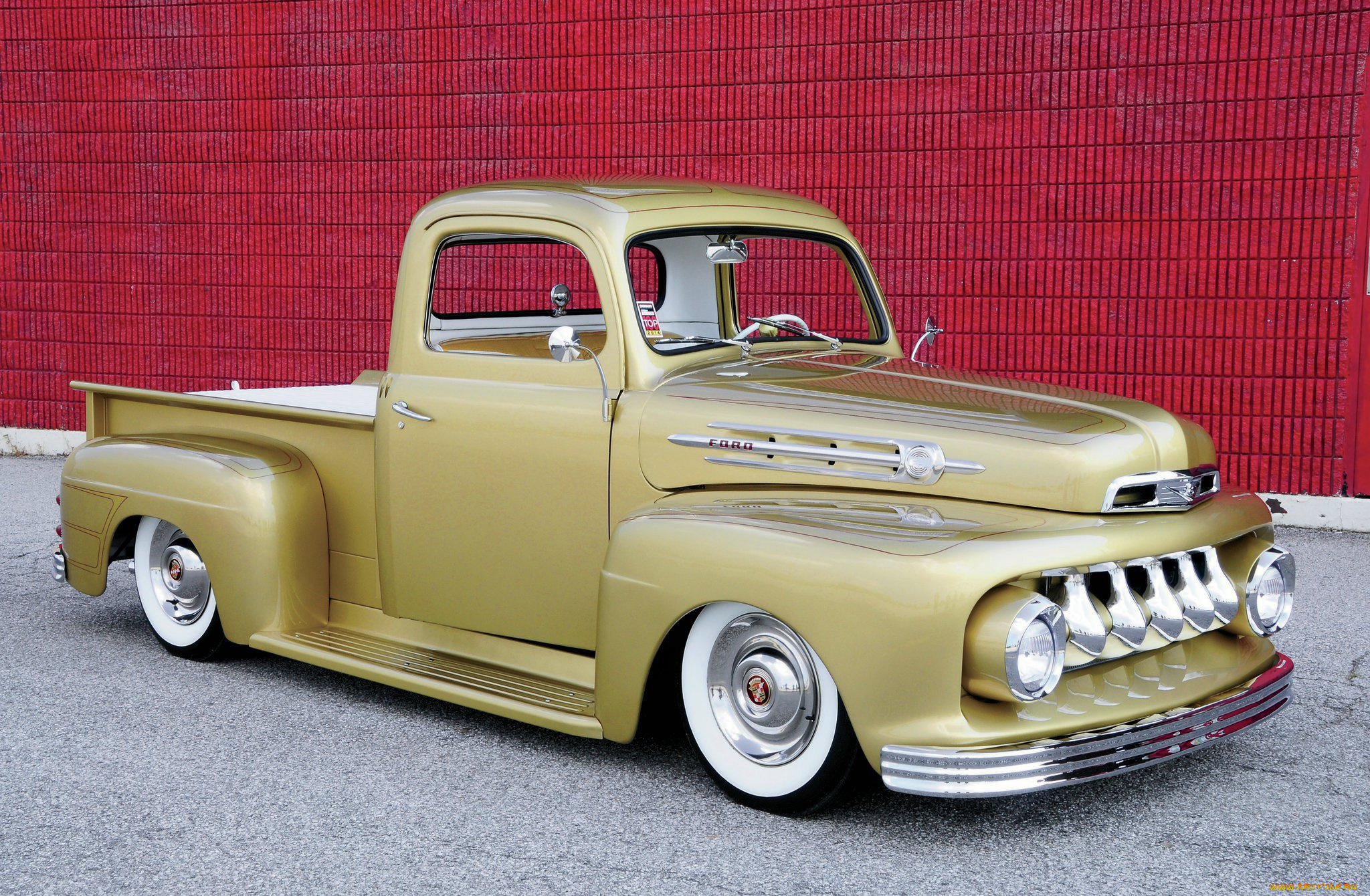 1952-ford-f-1-pickup, автомобили, custom, pick-up, ford