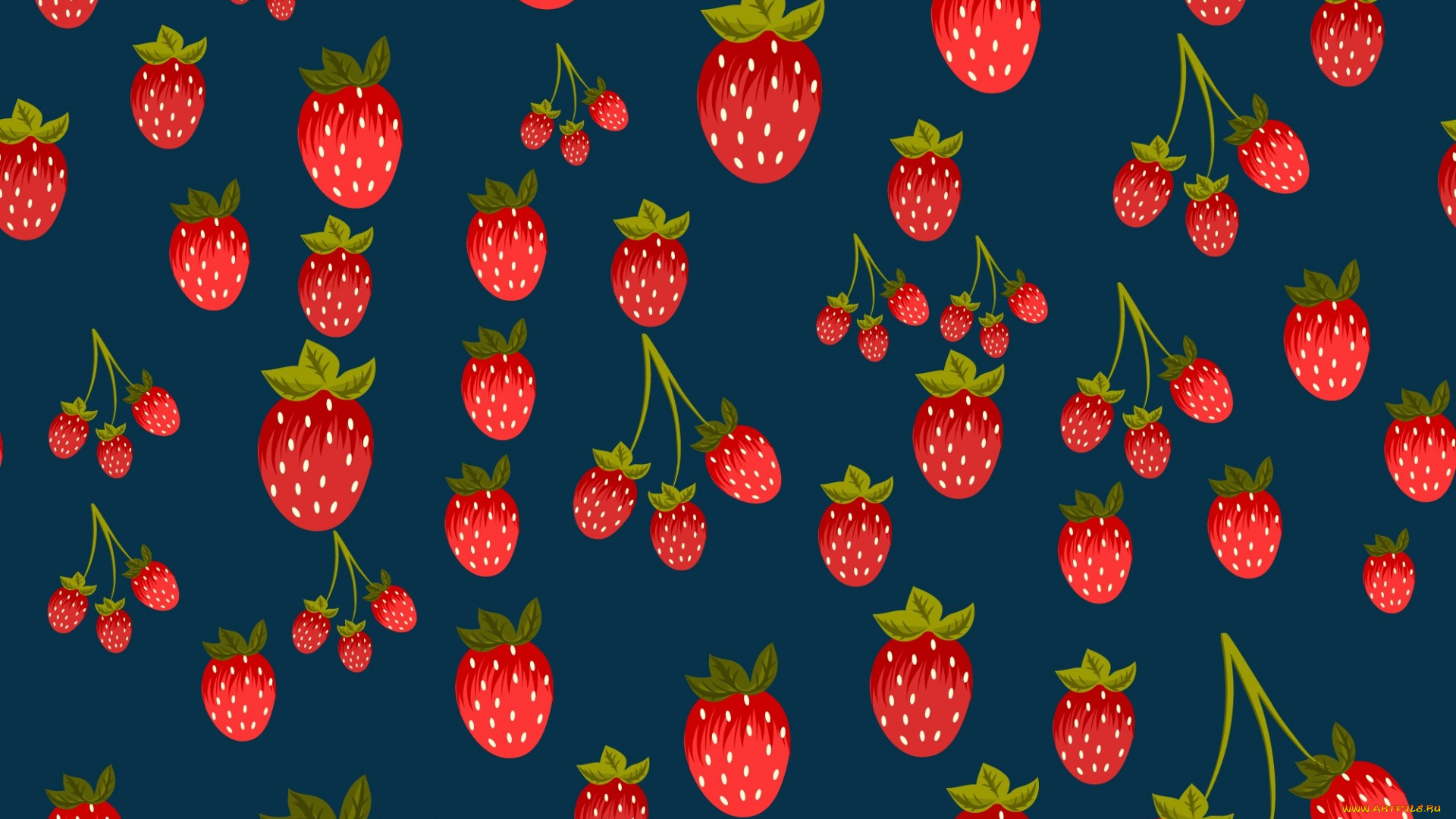 векторная, графика, еда, , food, strawberries, pattern, background, клубника, текстура, фон, ягоды