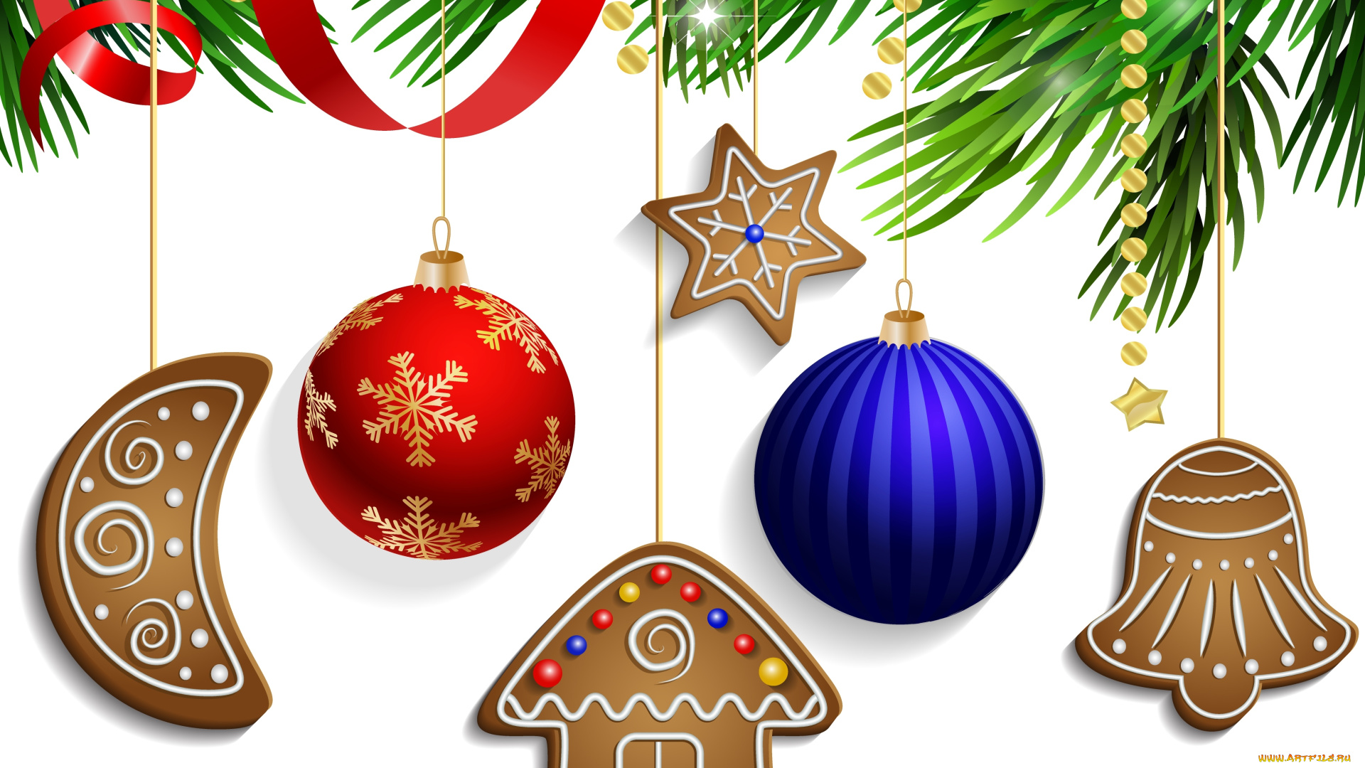 праздничные, векторная, графика, , новый, год, рождество, cookies, decoration, xmas, merry, christmas, украшения, снег, шары, новый, год