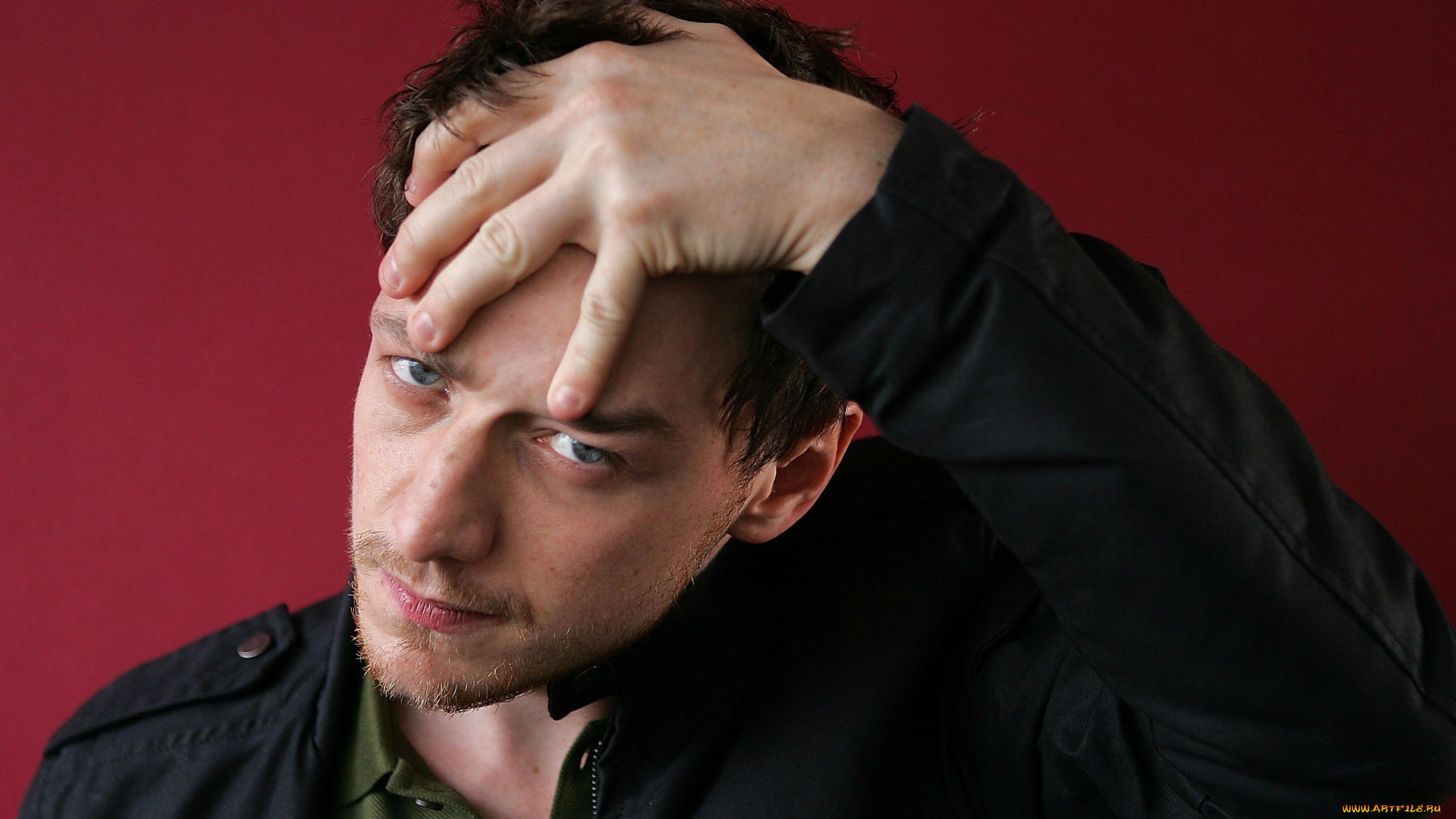 мужчины, james, mcavoy, актер, лицо, рука, щетина