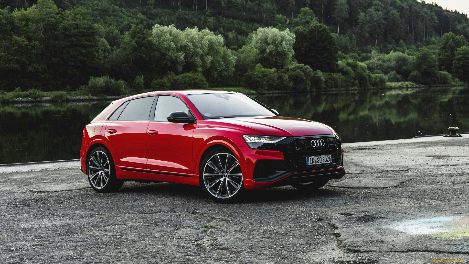 2020, audi, sq8, tfsi, автомобили, audi, красный, sq8, tf, si, 2020, новая, модель