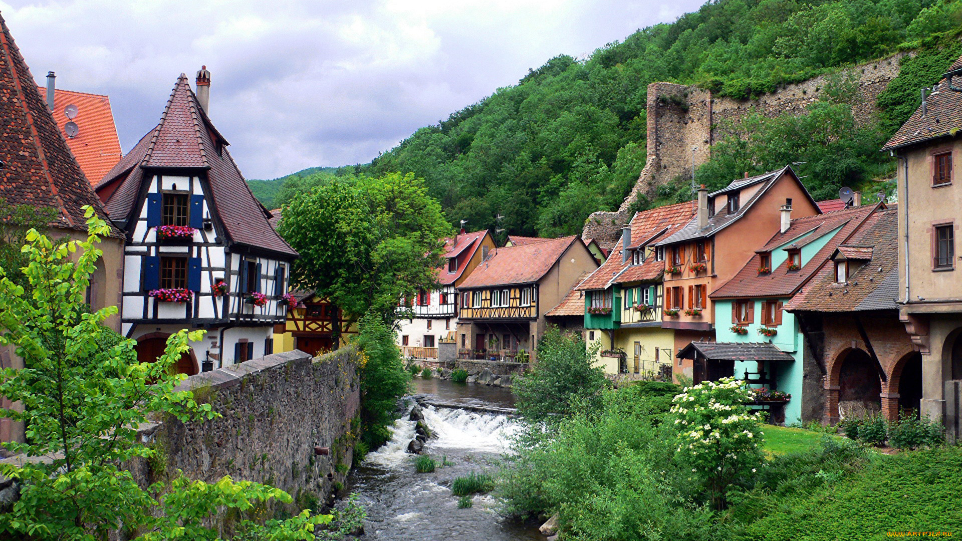 kaysersberg, france, города, -, улицы, , площади, , набережные