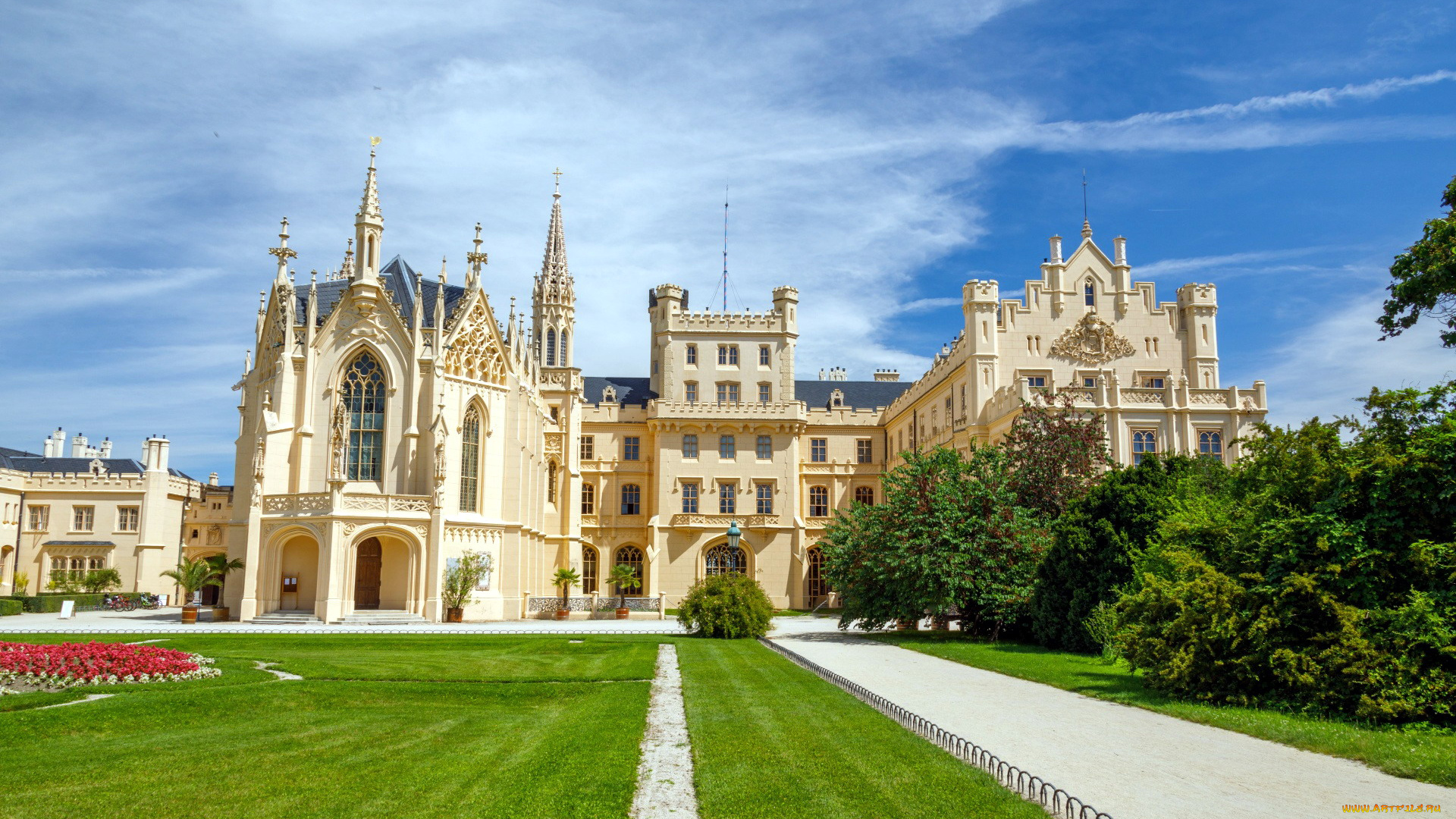 lednice, castle, города, замки, чехии, lednice, castle