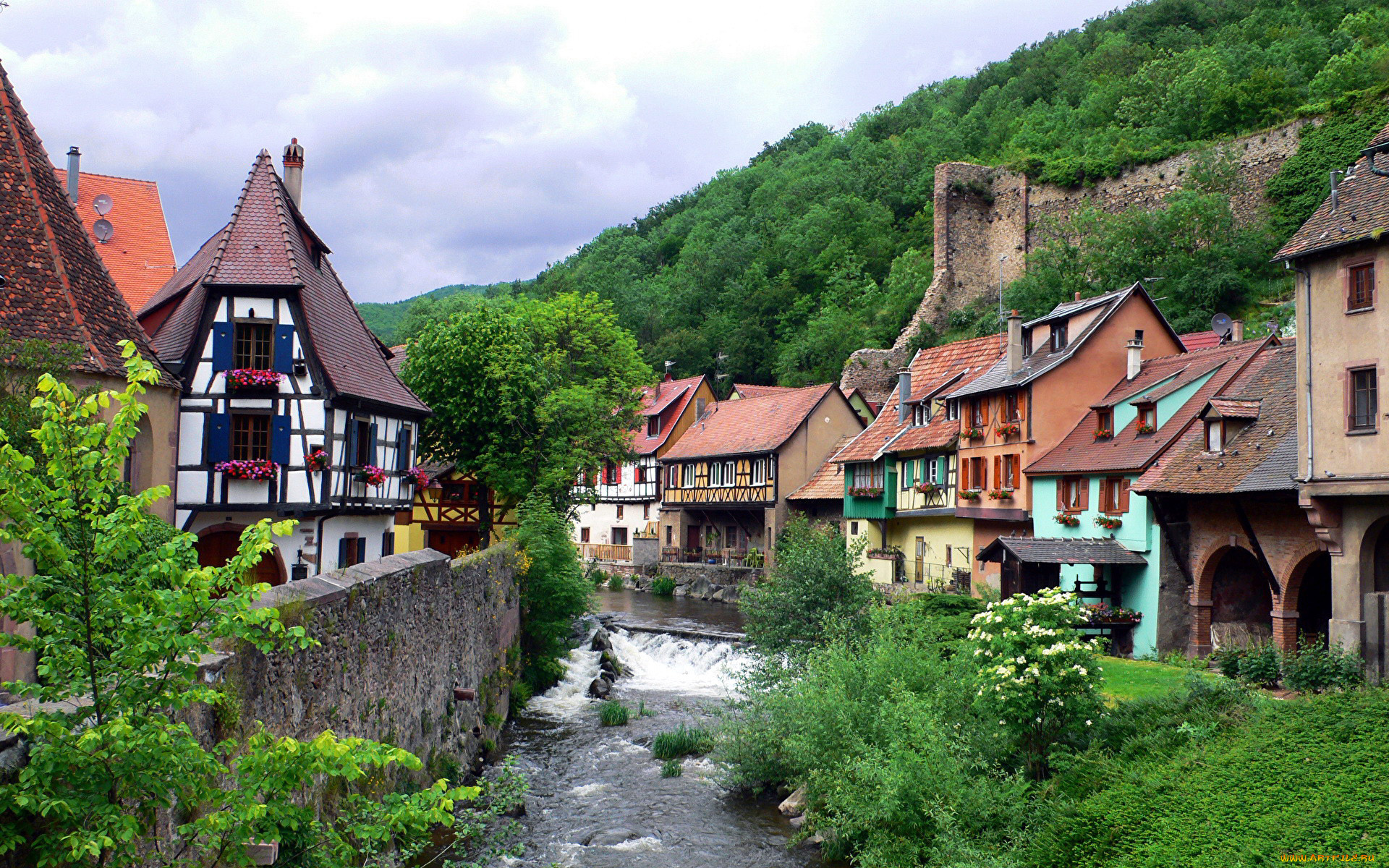 kaysersberg, france, города, -, улицы, , площади, , набережные