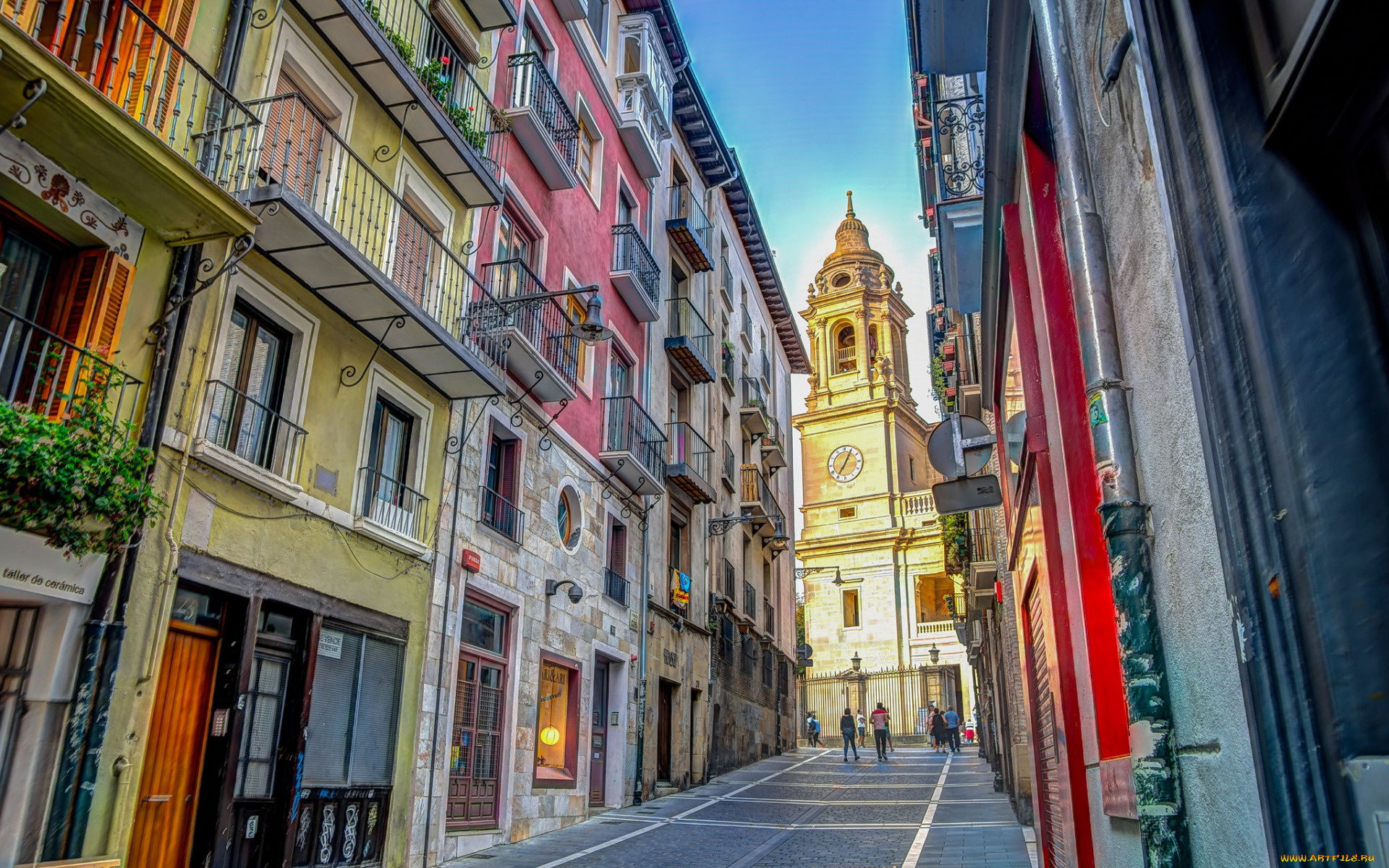 pamplona, spain, города, -, улицы, , площади, , набережные