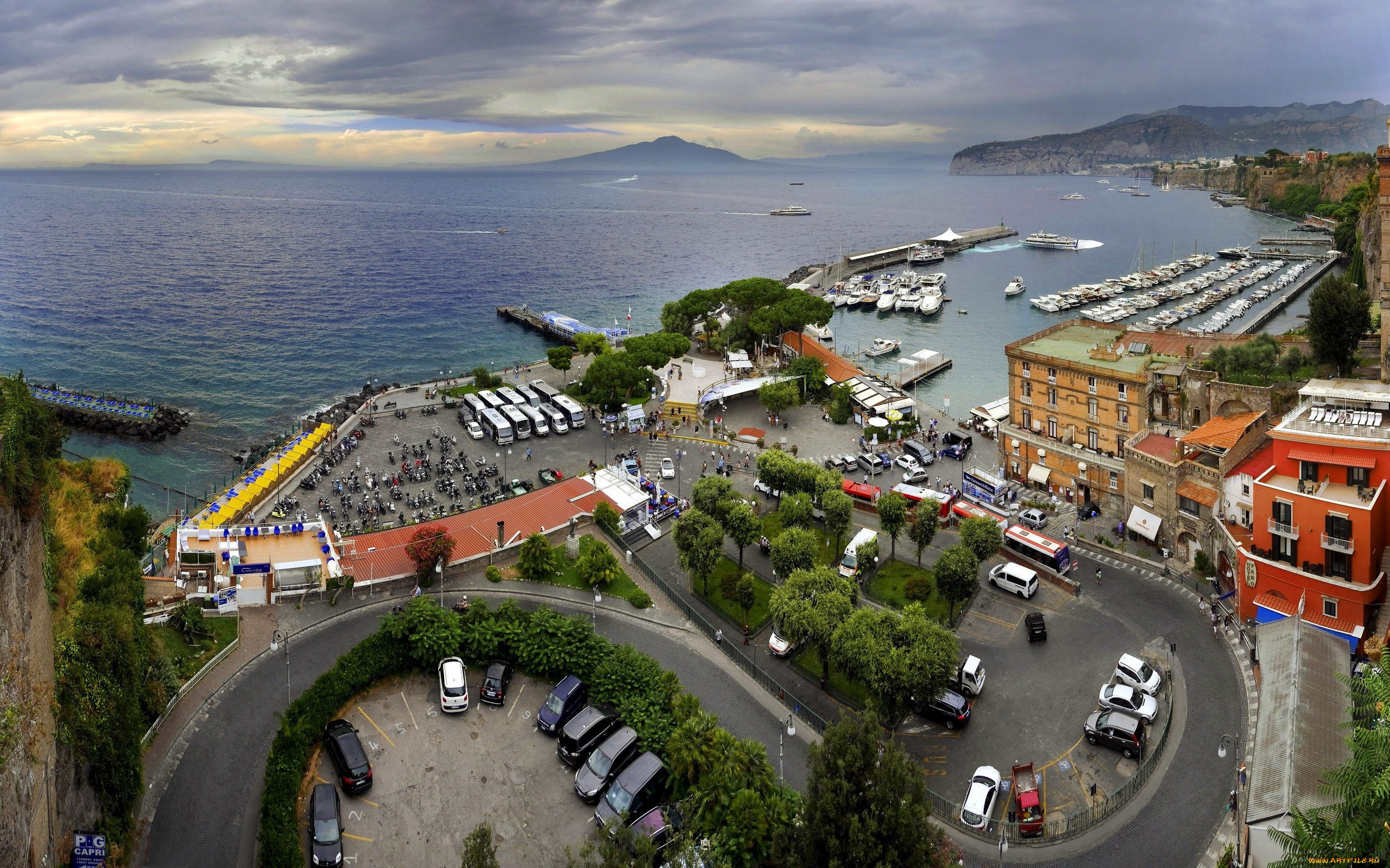 sorrento, italy, города, -, панорамы