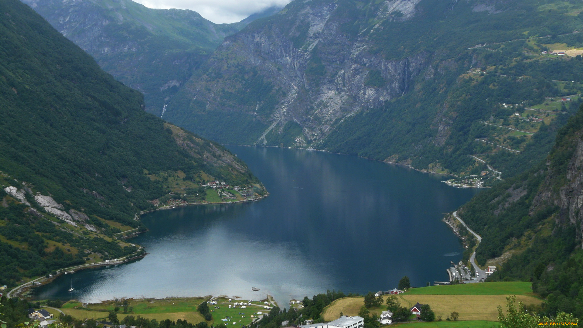 норвегия, geiranger, fjord, природа, реки, озера, горы, озеро