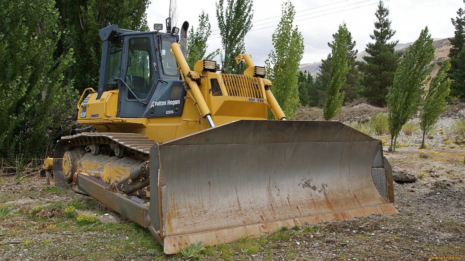 komatsu, d-65p, dozer, техника, бульдозеры, тяжелый, бульдозер, ковш