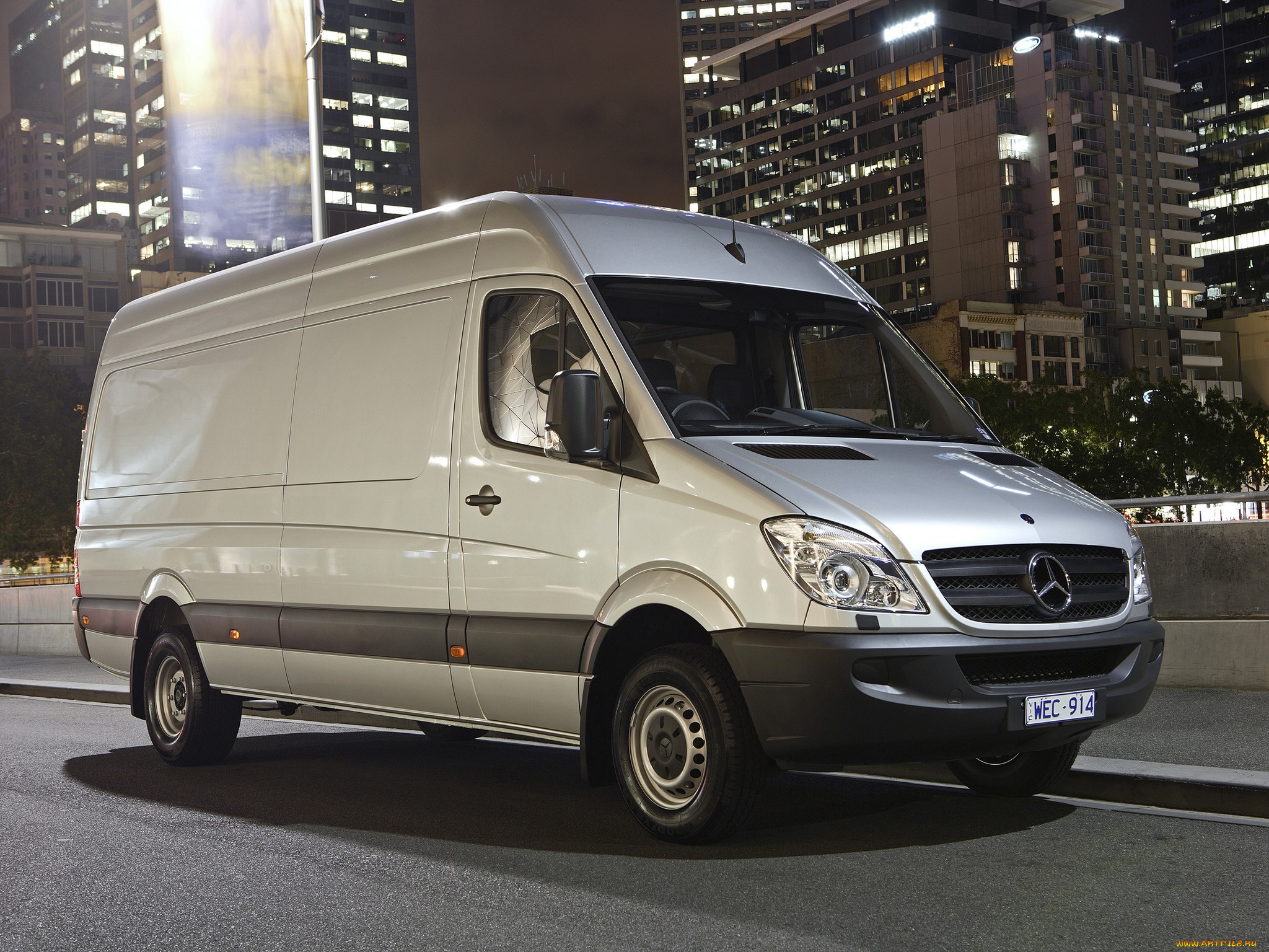 автомобили, mercedes-benz, van, sprinter, lwb, high, roof