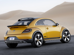 Картинка автомобили volkswagen желтый beetle