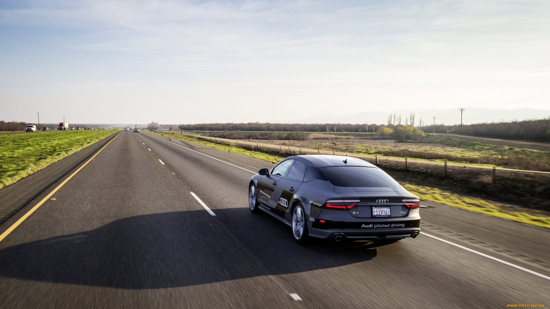 автомобили, audi, concept, driving, piloted, 2015г, sportback, a7