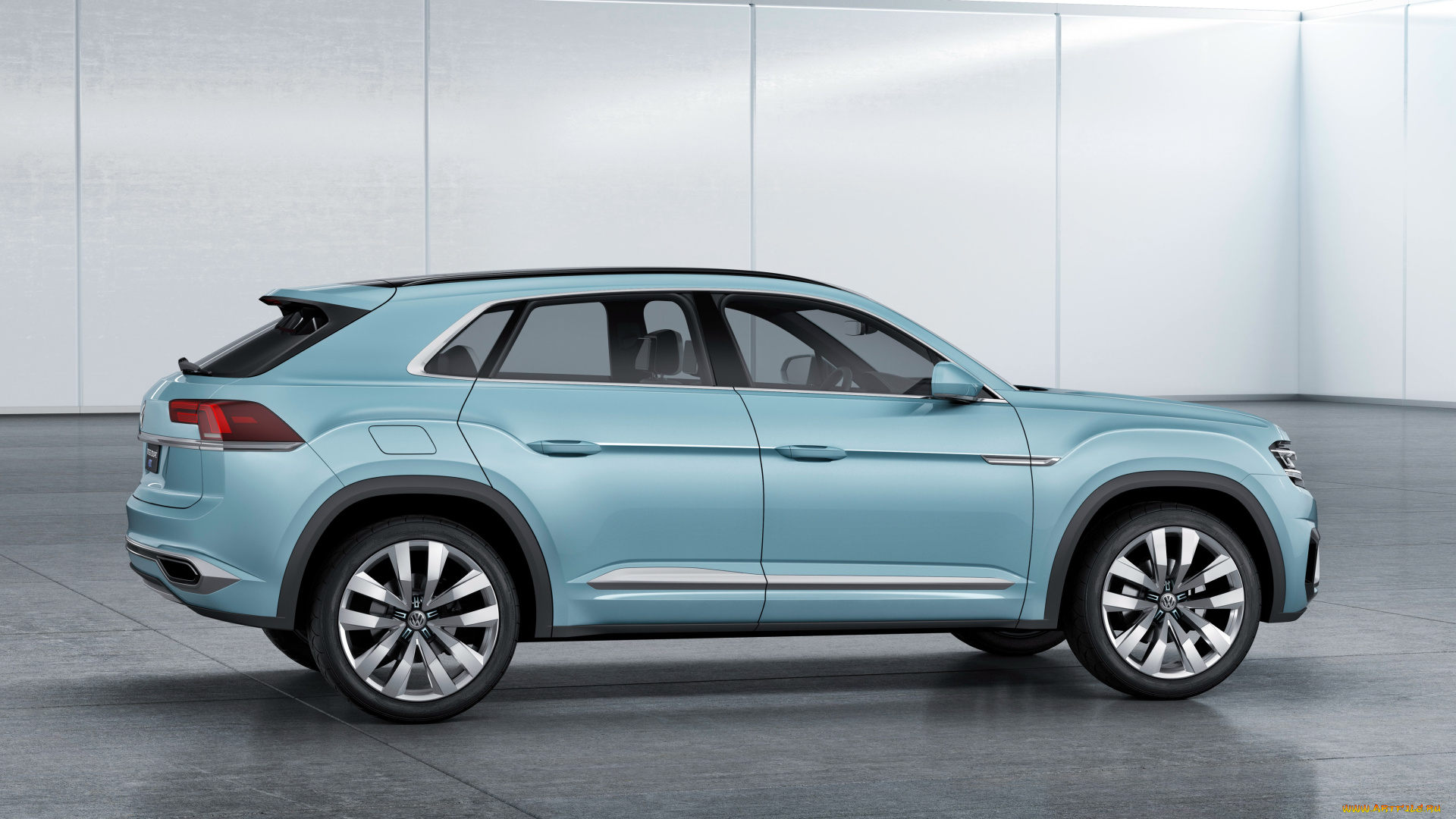 автомобили, volkswagen, серый, 2015г, concept, gte, coupе, cross