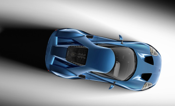 Картинка автомобили ford сoncept gt синий 2015