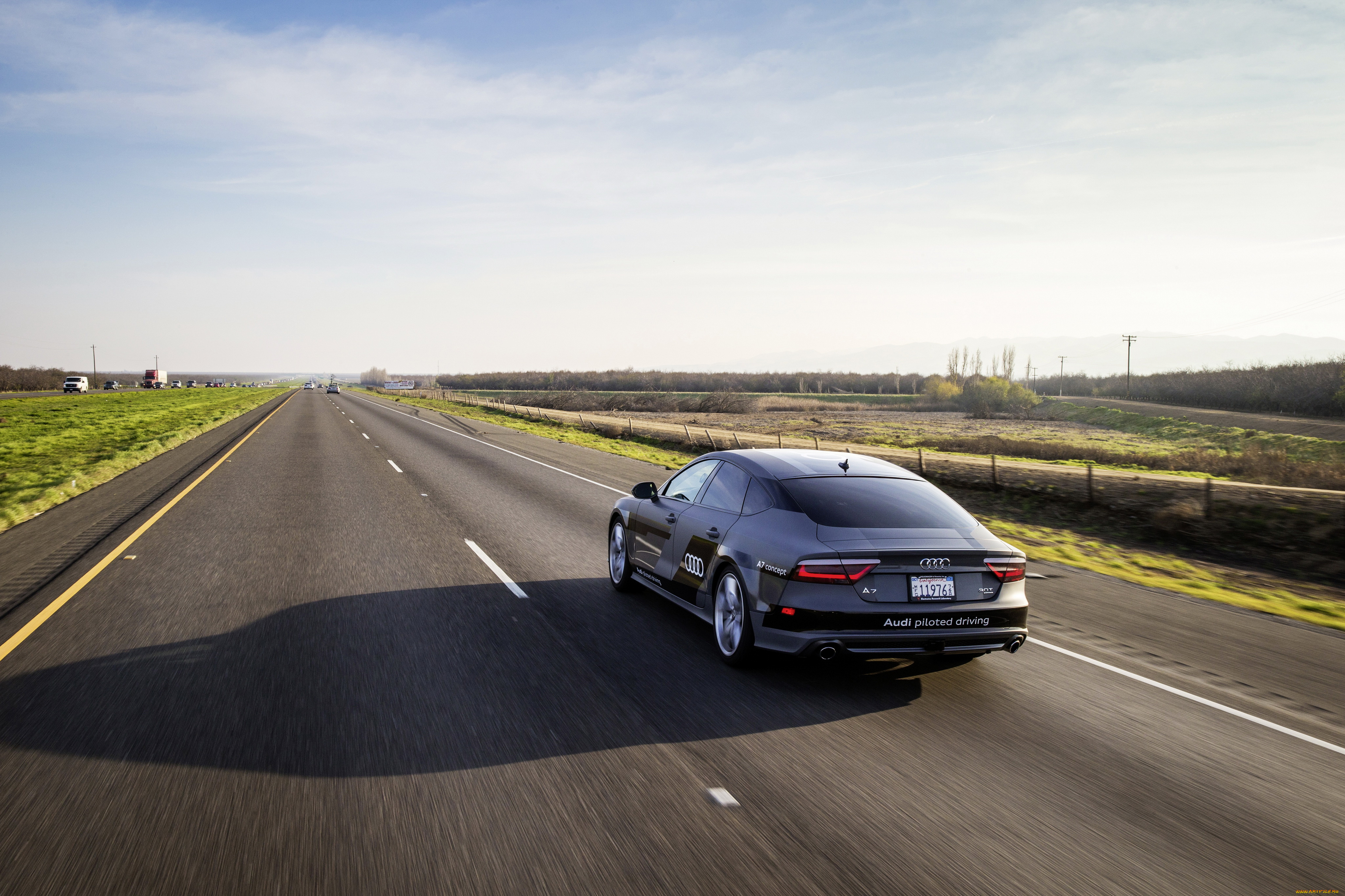 автомобили, audi, concept, driving, piloted, 2015г, sportback, a7