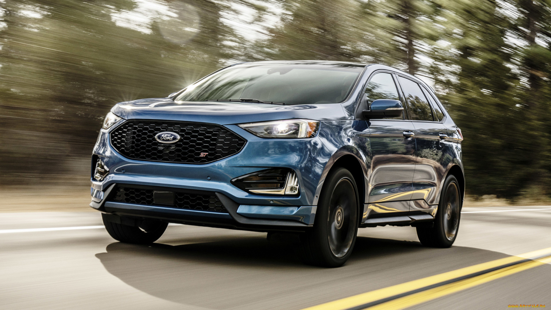 ford, edge, st, 2019, автомобили, ford, 2019, st, edge, blue