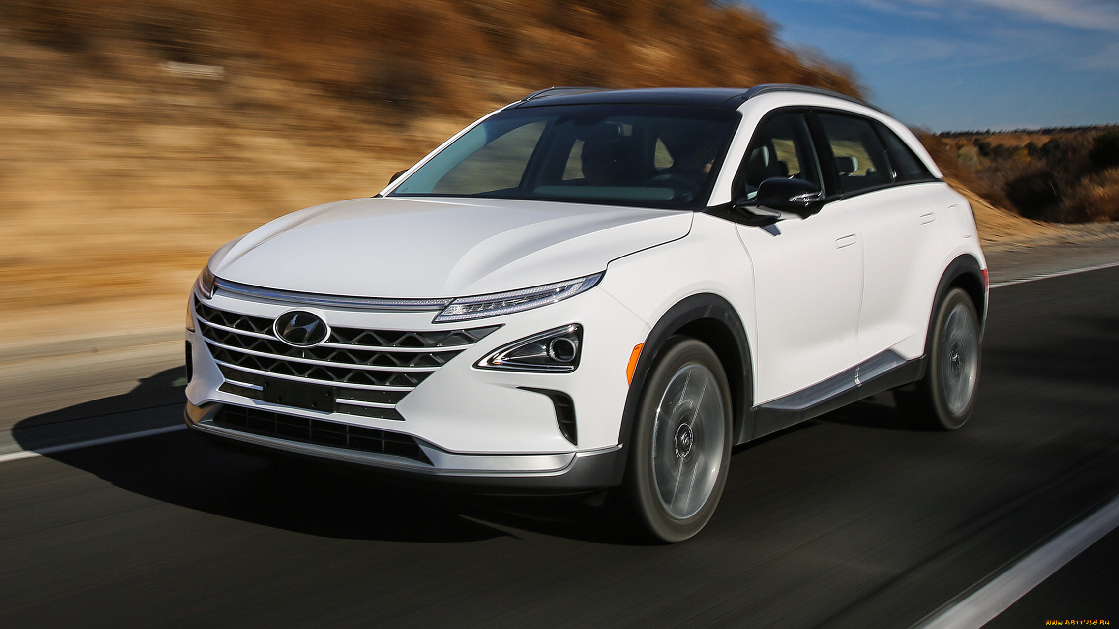 hyundai, nexo, fcev, 2019, автомобили, hyundai, белый, 2019, fcev, nexo