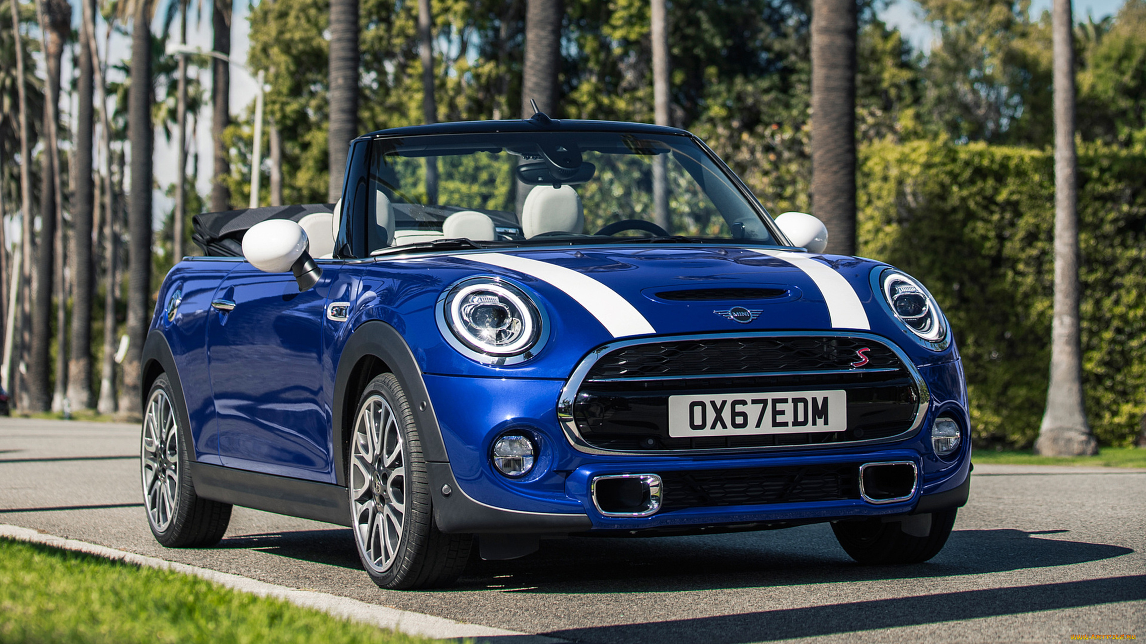 mini, cabrio, 2019, автомобили, mini, blue, 2019, cabrio