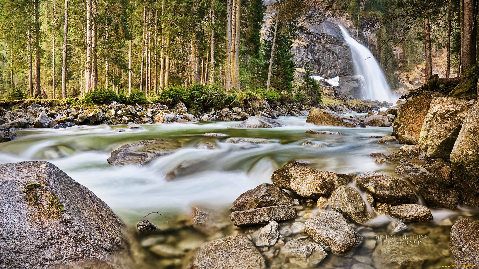 природа, реки, озера, камни, вода, деревья