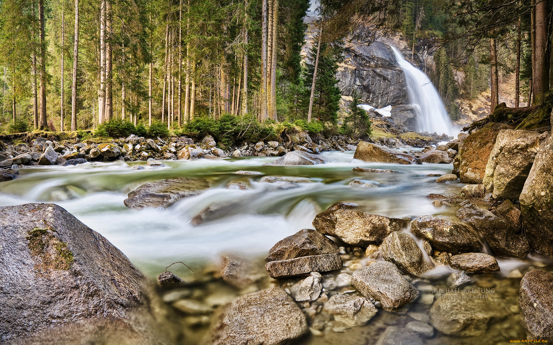 природа, реки, озера, камни, вода, деревья