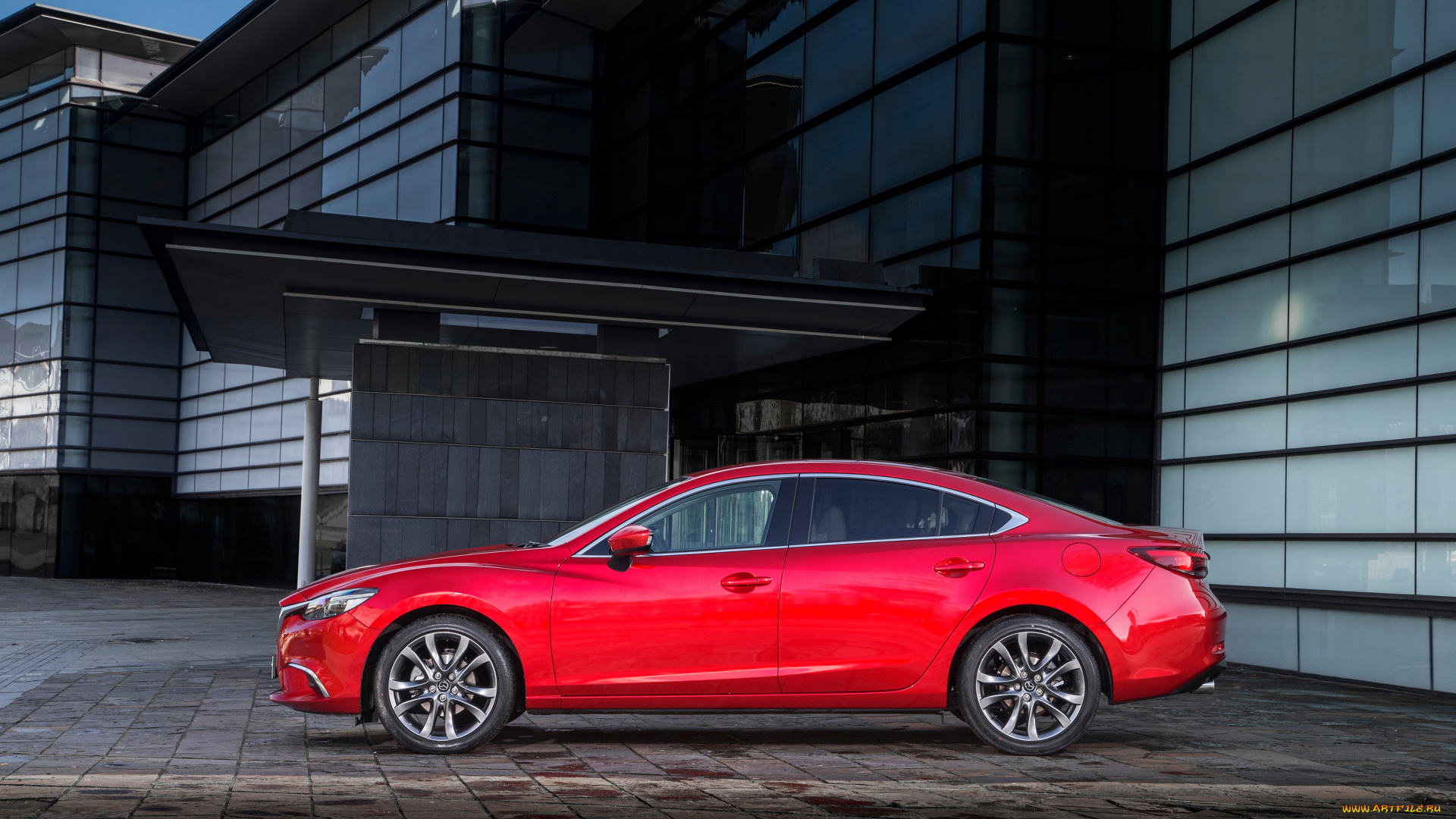 автомобили, mazda, mazda6, красный, 2015г, gj, uk-spec, sedan