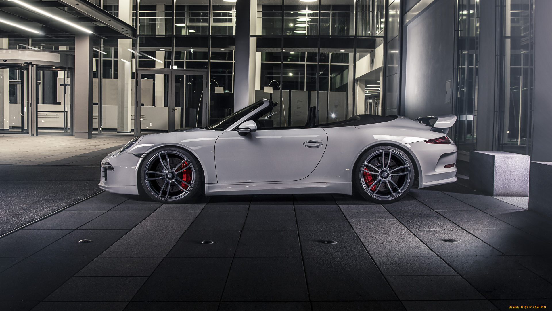 автомобили, porsche, 2015г, 991, cabriolet, carrera, 911, techart, gts, серый