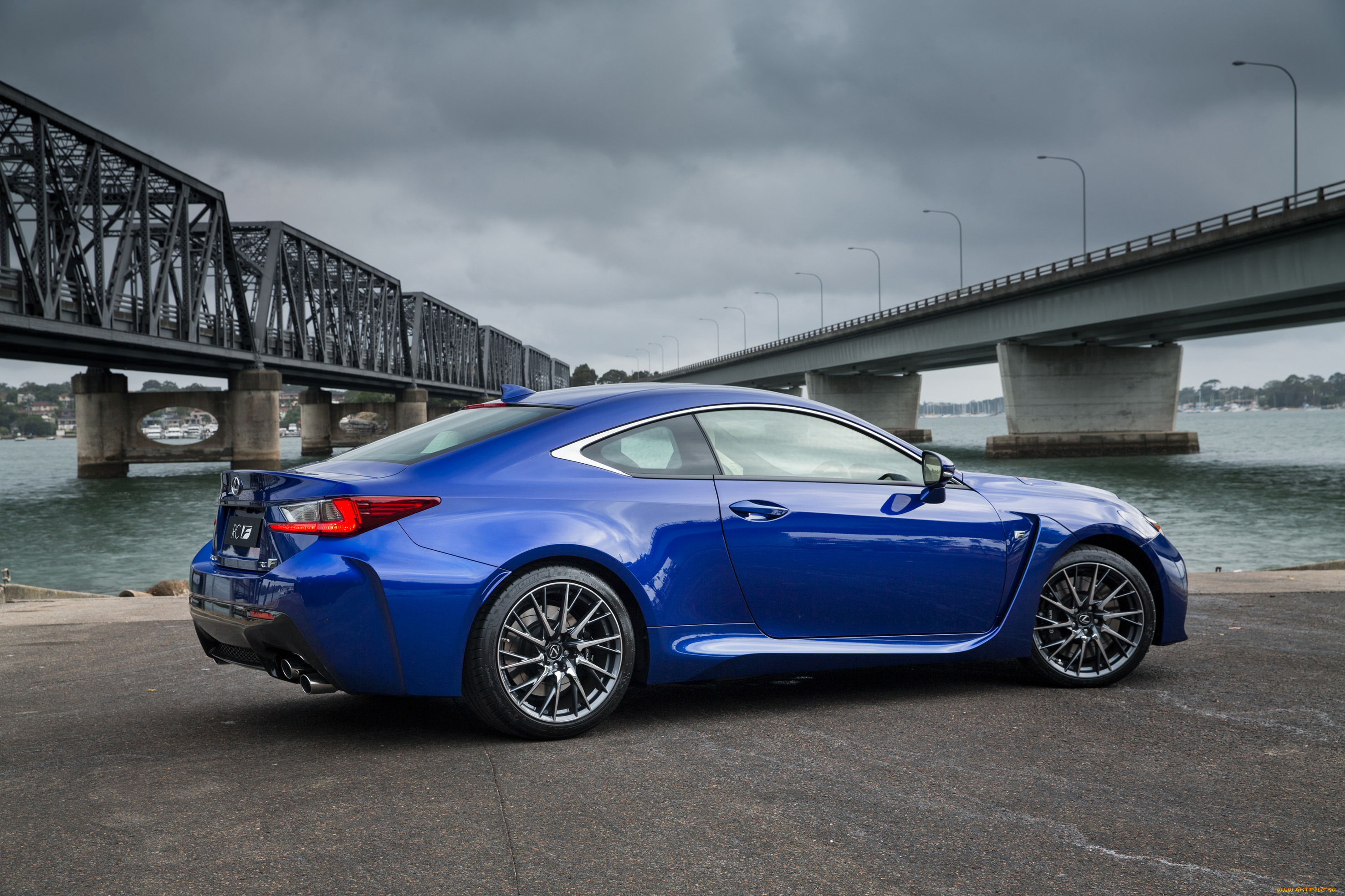 автомобили, lexus, rc, f, синий, 2014г, au-spec