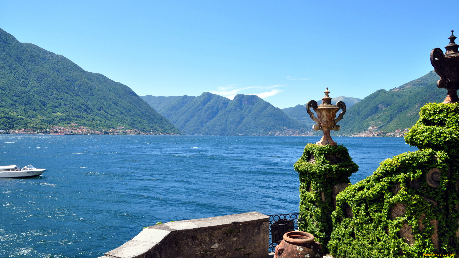 природа, побережье, lake, como