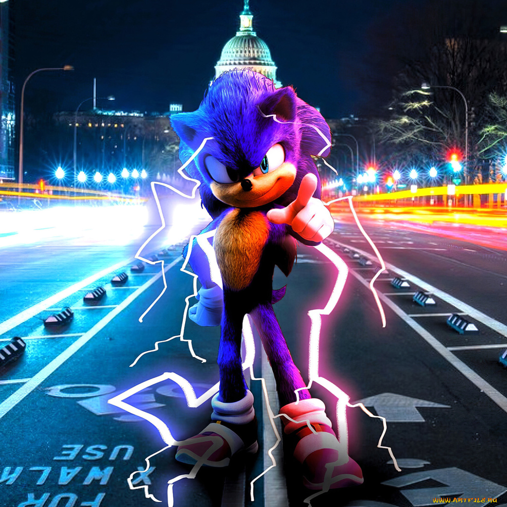 Скачать обои кино, фильмы, sonic, the, hedgehog, sonic, the, hedgehog из  раздела Кино Фильмы, в разрешении 1024x1024