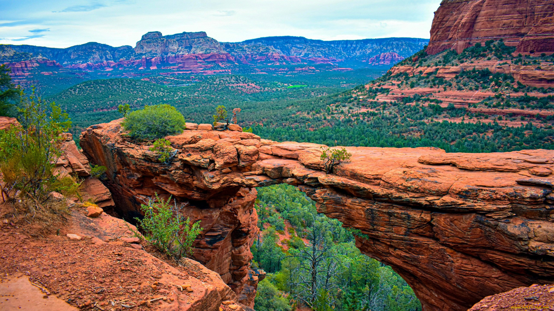 devil`s, bridge, sedona, arizona, природа, горы, devil's, bridge