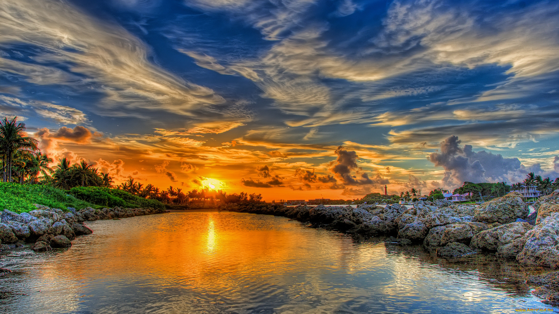 dubois, park, jupiter, florida, природа, восходы, закаты, флорида, закат