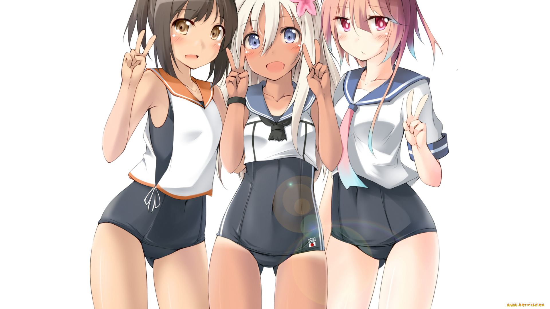 аниме, kantai, collection, i-5837, kancolle, i-401, kantai, collection, kaminagi-tei, ro-500, kaminagi