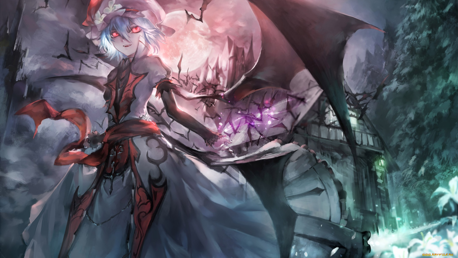 аниме, touhou, remilia, scarlet, avamone