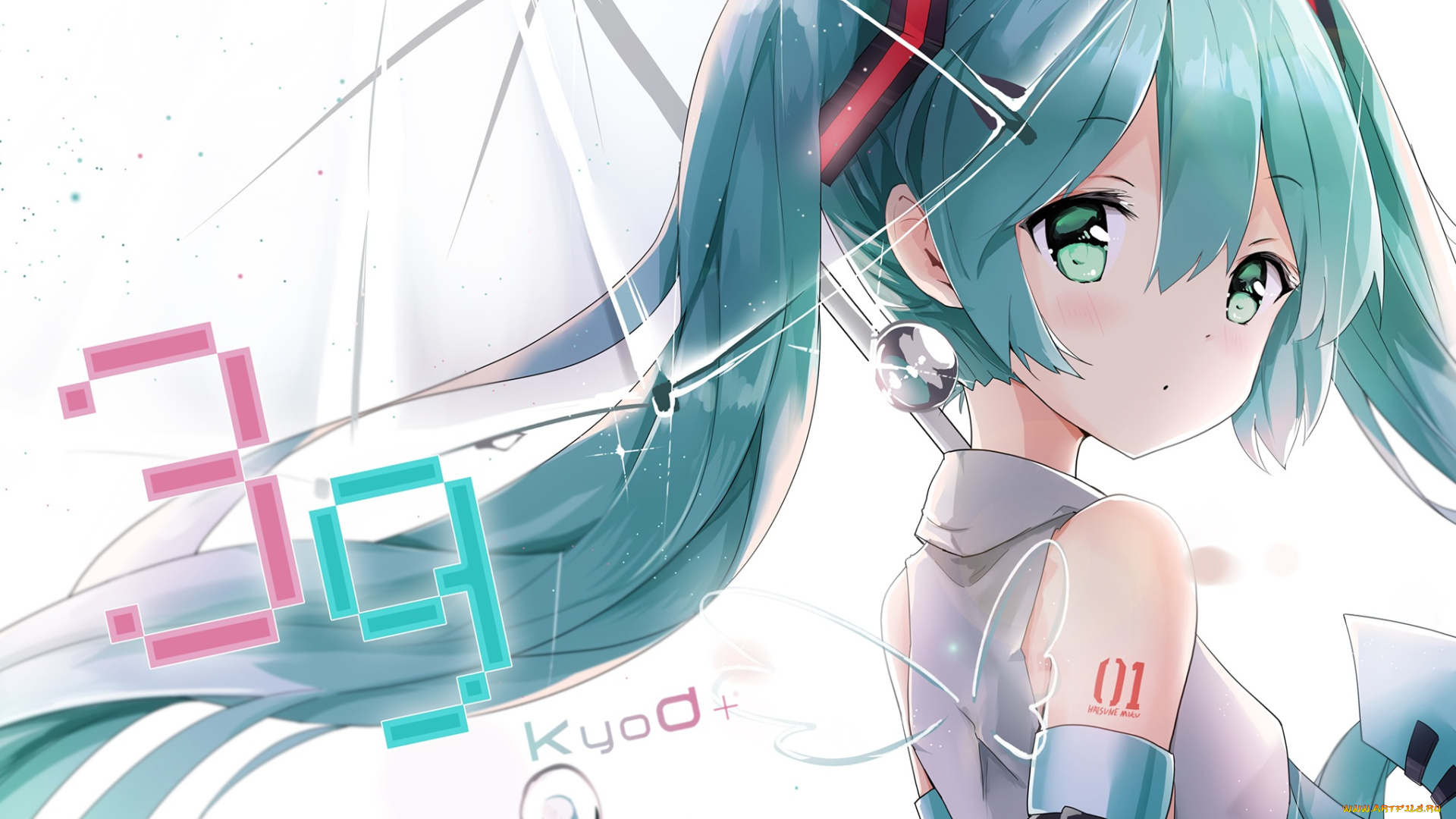 аниме, vocaloid, hatsune, miku, kuroi, asahi