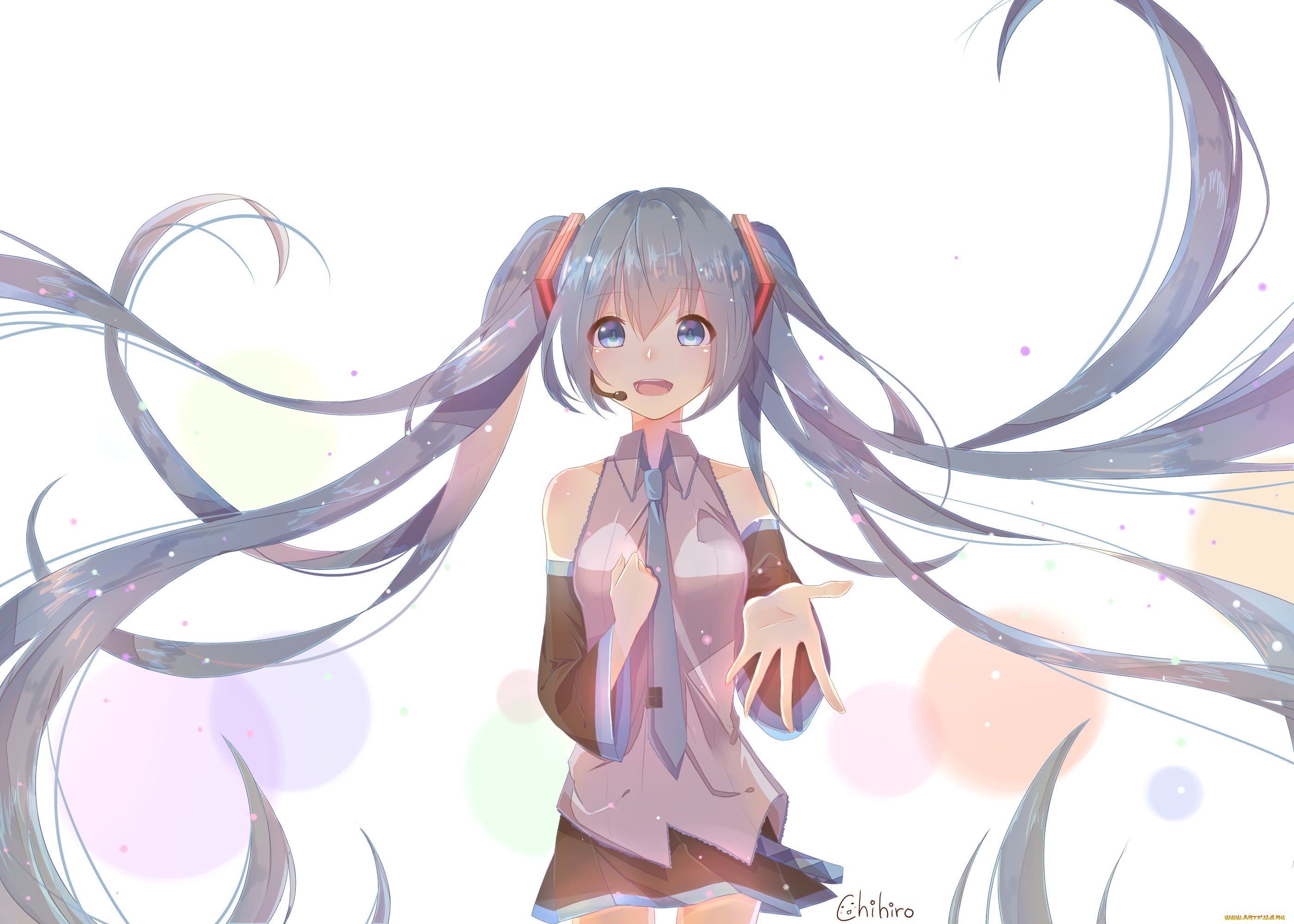 аниме, vocaloid, hatsune, miku